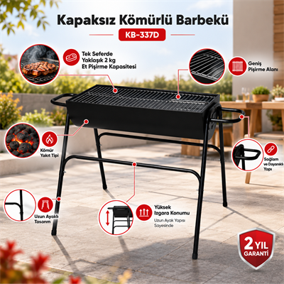 Kumtel Kapaksız Kömürlü Barbekü KB-337D