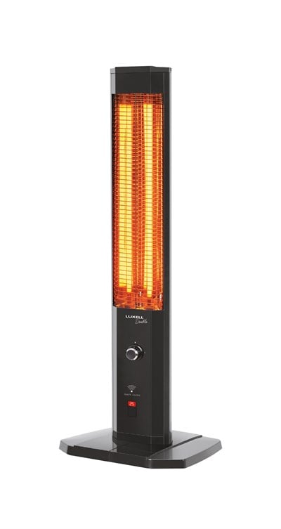Luxell 1800W Uzaktan Kumandalı Dikey Infrared Isıtıcı Siyah 2 Rezistans Termostatlı – MHR-1800-2R