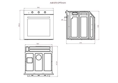 LUXELL 2 Lİ BEYAZ CAM ANKASTRE SET (PLATINUM FIRIN - OCAK)