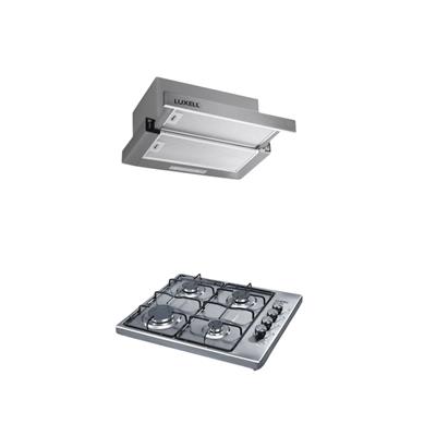 LUXELL 2 Lİ İNOX EMAYE SET (ASPİRATÖR-OCAK)