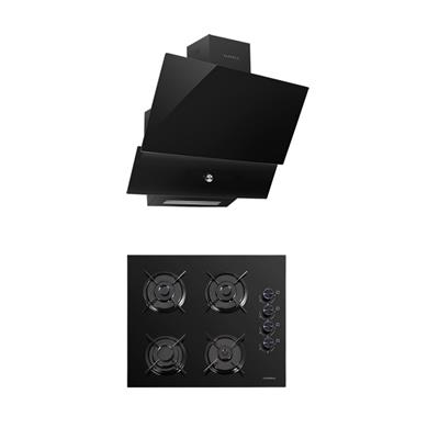 LUXELL 2 Lİ SİYAH CAM SET (DAVLUMBAZ-ANKASTRE OCAK)