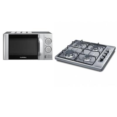LUXELL 2Lİ INOX SET (OCAK - MİKRODALGA FIRIN)