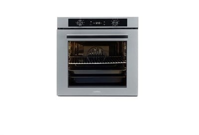 LUXELL 2Lİ METALİK GRİ CAM ANKASTRE SET (OC88 OCAK-PLATİNUM FIRIN)