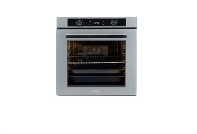 LUXELL 2Lİ METALİK GRİ CAM ANKASTRE SET (DAVLUMBAZ-PLATİNUM FIRIN)