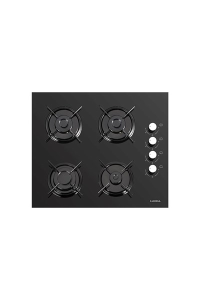 Luxell 2li Siyah Cam Ankastre Set (Ocak - Optimum Fırın)
