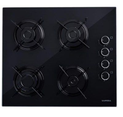 Luxell 2li Siyah Cam Ankastre Set (Ocak - Optimum Fırın)