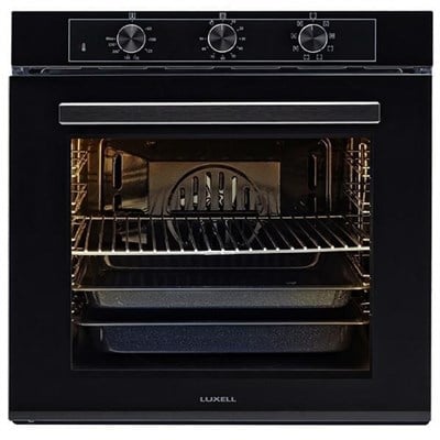 LUXELL 2Lİ SİYAH CAM ANKASTRE SET (OC88 OCAK-PLATİNUM FIRIN)