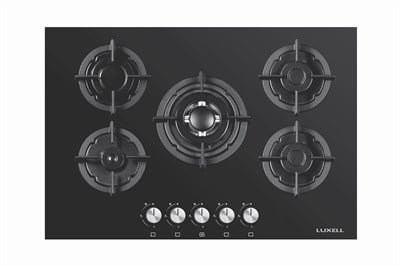 LUXELL 5 GÖZLÜ SİYAH DOĞALGAZLI SET ÜSTÜ OCAK - KO-50OSHDF