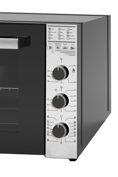 Luxell 70 Litre Börekçi Midi Fırın Siyah – LX-9655