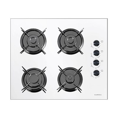 Luxell 88 Litre Süper Kristal Beyaz Cam Ankastre Set