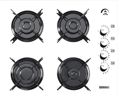 Luxell Beyaz Oval Cam Ankastre - LX-40TAHDF