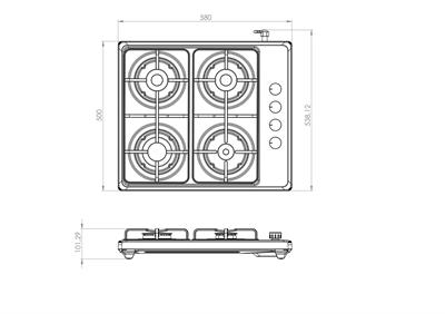 Luxell Inox Set Üstü Ocak (LX-420F)