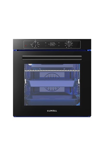 Luxell 88 Lt Plus Siyah Cam Ankastre Set