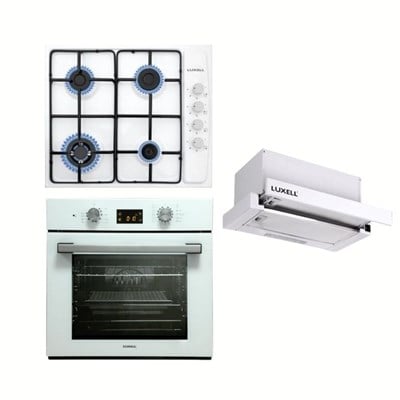 LUXELL NOVA BEYAZ ANKASTRE SET