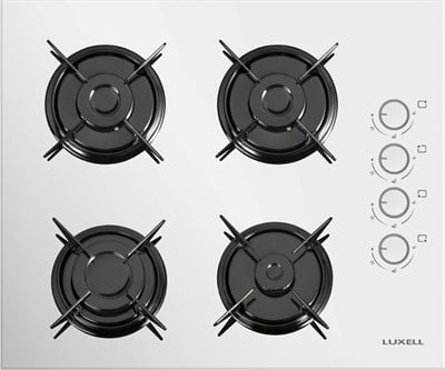 Luxell Optimum Aspiratörlü Beyaz Cam Ankastre Set
