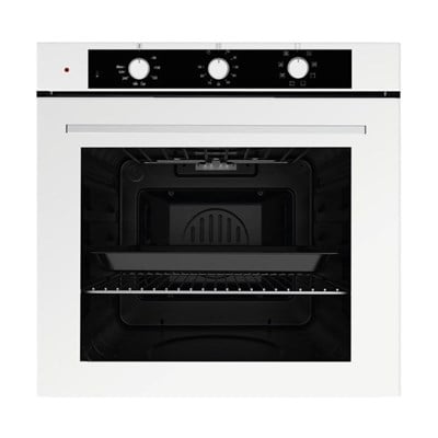 Luxell Optimum Aspiratörlü Beyaz Cam Ankastre Set