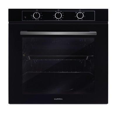 Luxell Optimum Aspiratörlü Siyah Cam Ankastre Set