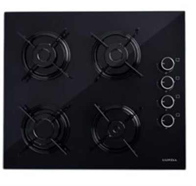 Luxell Optimum Aspiratörlü Siyah Cam Ankastre Set