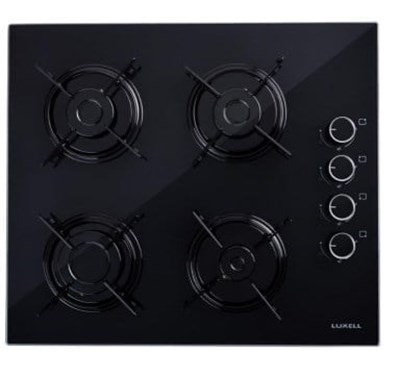 LUXELL OPTİMUM SİYAH CAM ANKASTRE SET 
