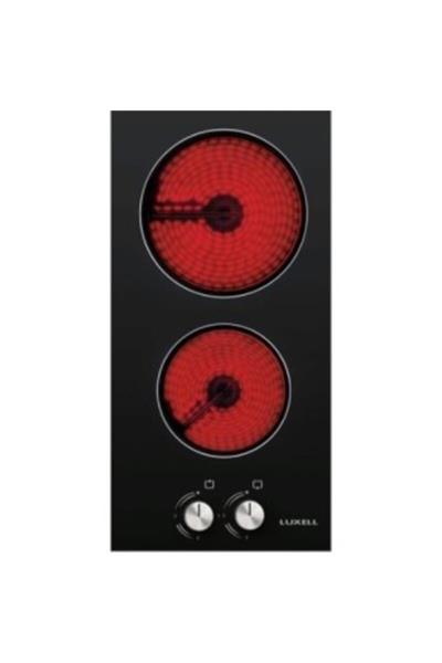 Luxell Siyah Domino Vitroseramik Cam Ankastre Ocak (V3-02)