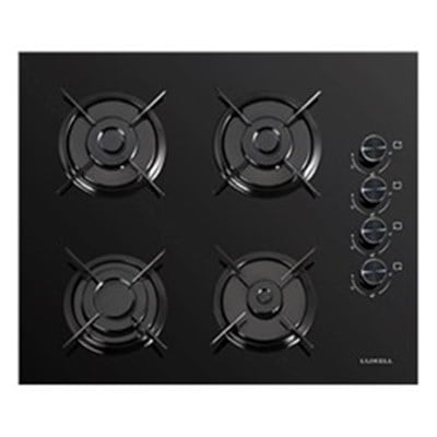 Luxell Süper Kristal Aspiratörlü Siyah Cam Ankastre Set