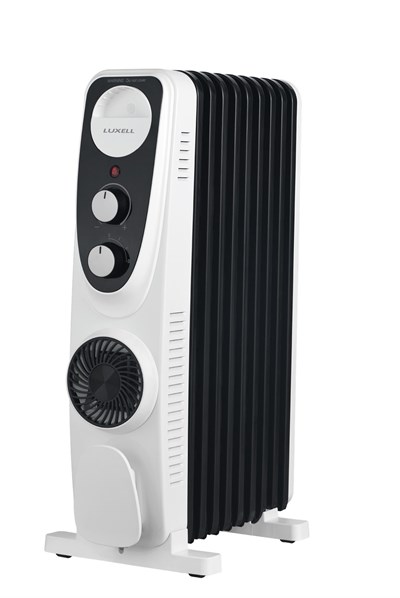 Luxell Yağlı Radyatör Elektrikli Isıtıcı Siyah Beyaz 9 Dilim – LUX09-FP-BW