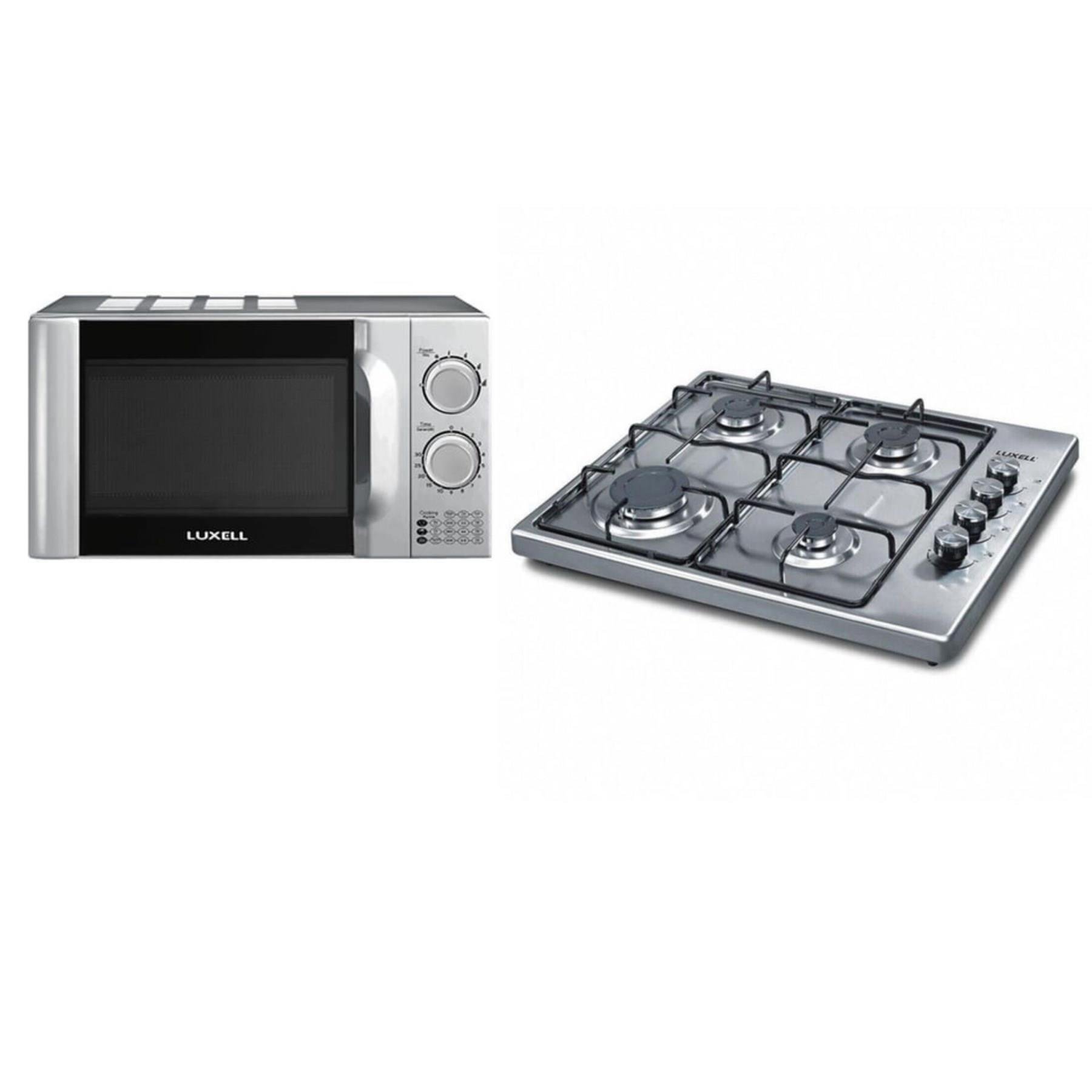 LUXELL 2'Lİ INOX SET (OCAK - MİKRODALGA FIRIN)