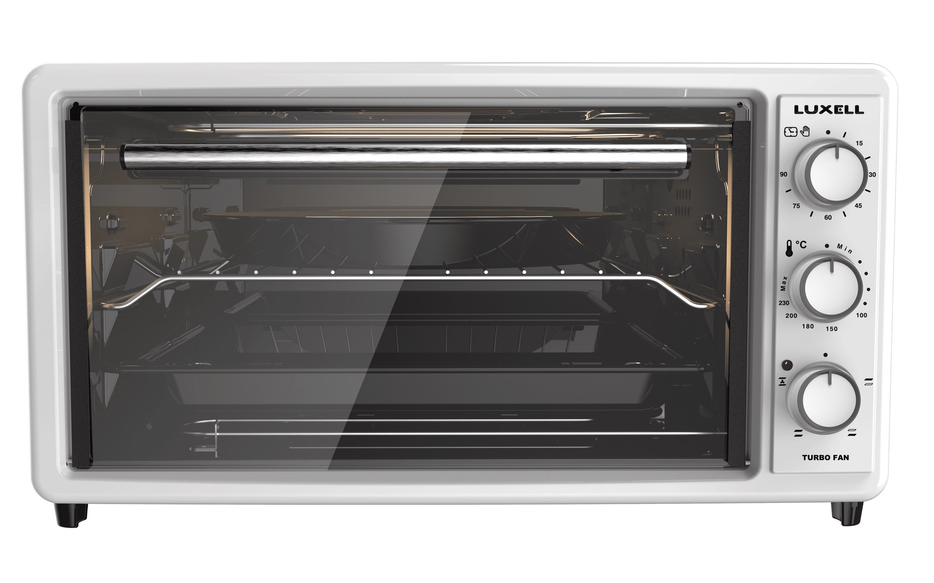 Luxell 40 Litre Turbo Mini Fırın Beyaz – LX-3525