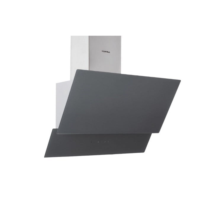 Luxell Davlumbaz  Metalik Gri Cam – DA6-835