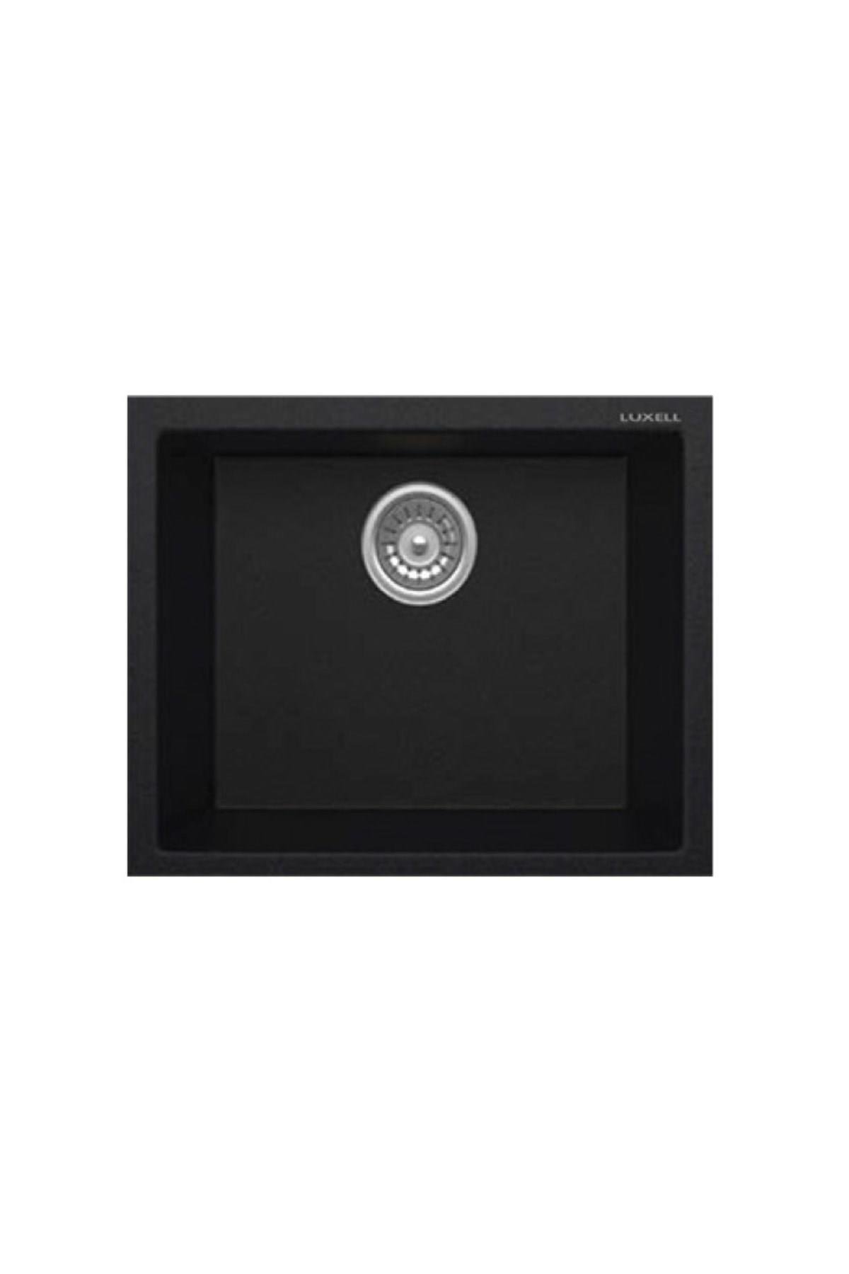 Luxell Eva Siyah Tek Göz Granit Eviye (Lx-520)