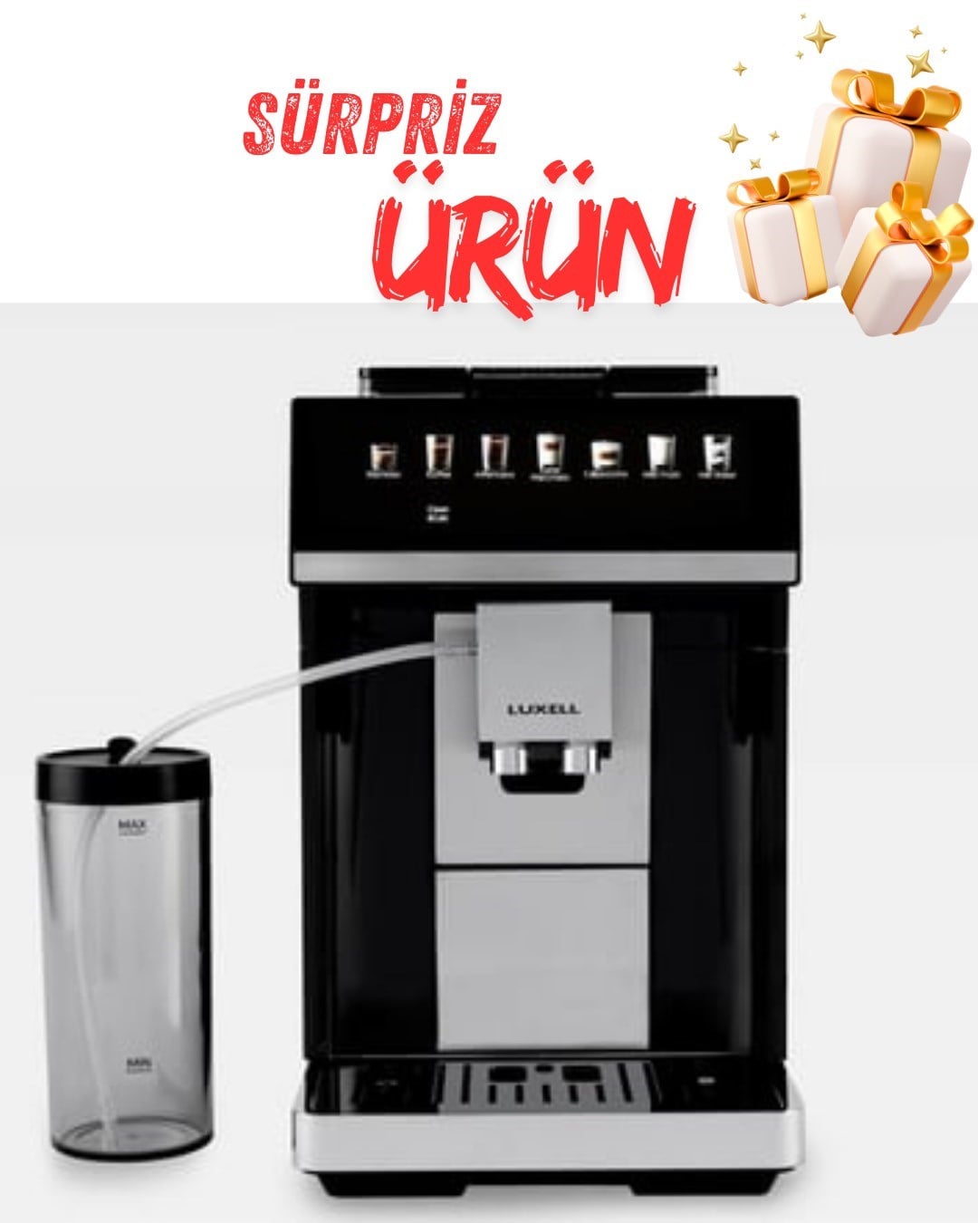 Luxell Otomatik Profesyonel Espresso Kahve Makinesi – LXCM-01