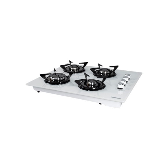 Luxell Set Üstü Gazlı Ocak Beyaz Cam Oval – LX-40TSHDF