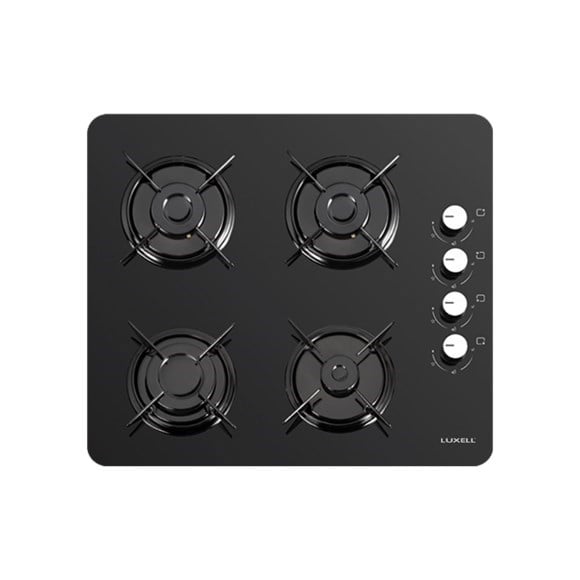 Luxell Set Üstü Gazlı Ocak Siyah Cam Oval – LX-40TSHDF