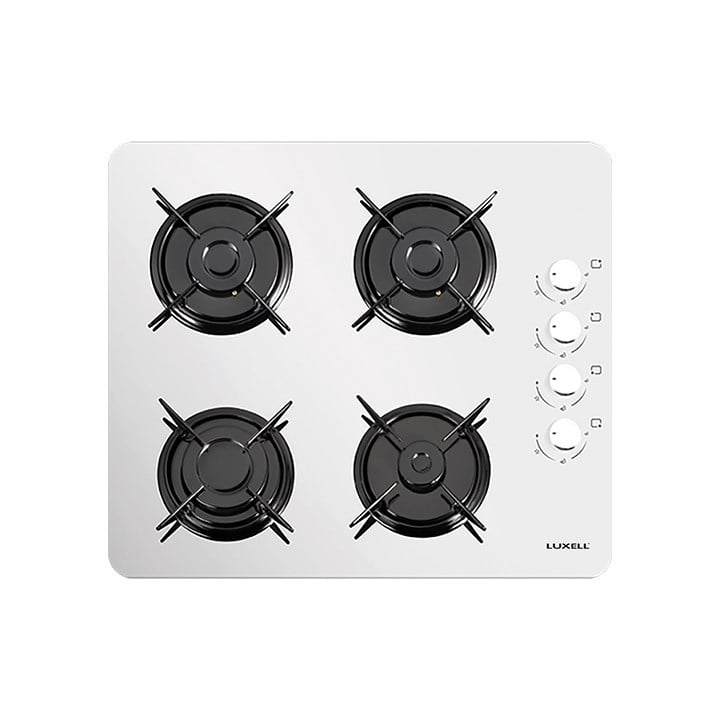 Luxell Set Üstü LPG Gazlı Ocak Beyaz Cam Oval – LX-40TSHDF