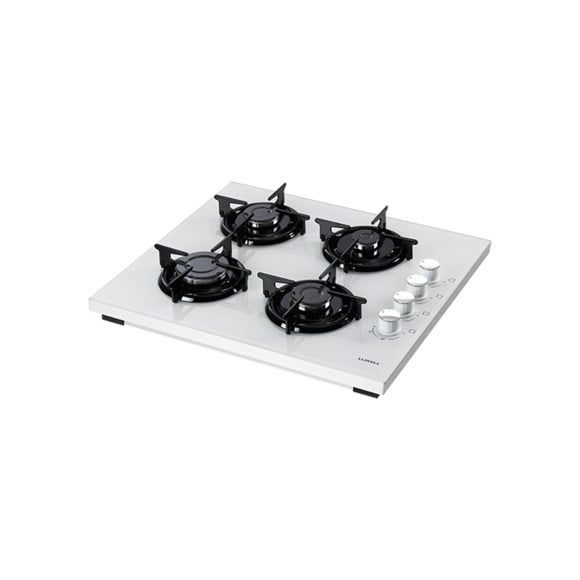 Luxell Set Üstü LPG Gazlı Ocak Beyaz Cam Oval  – LX-40TSHDF