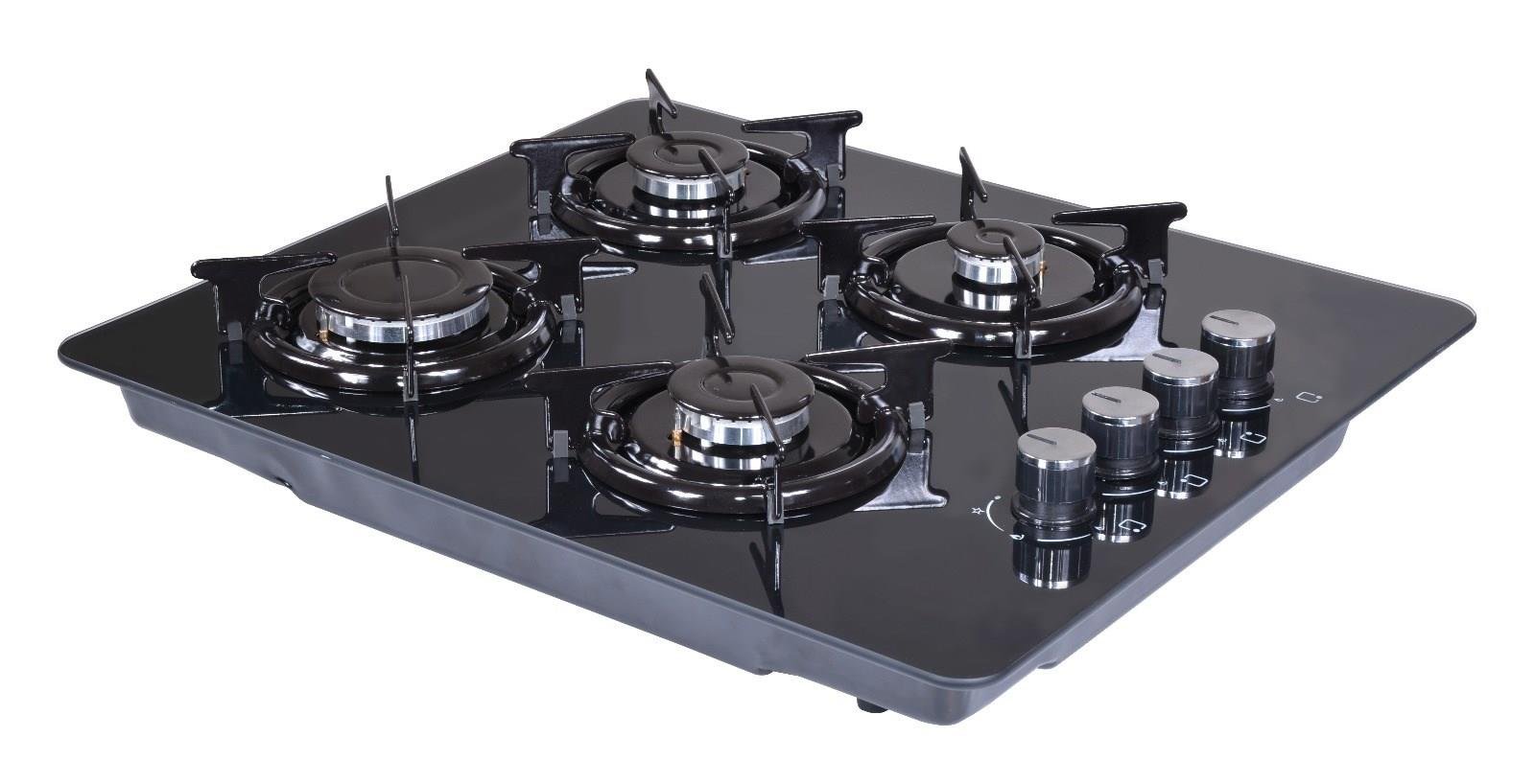 Luxell Set Üstü Oval Siyah Cam Ocak (40-TSHDF)