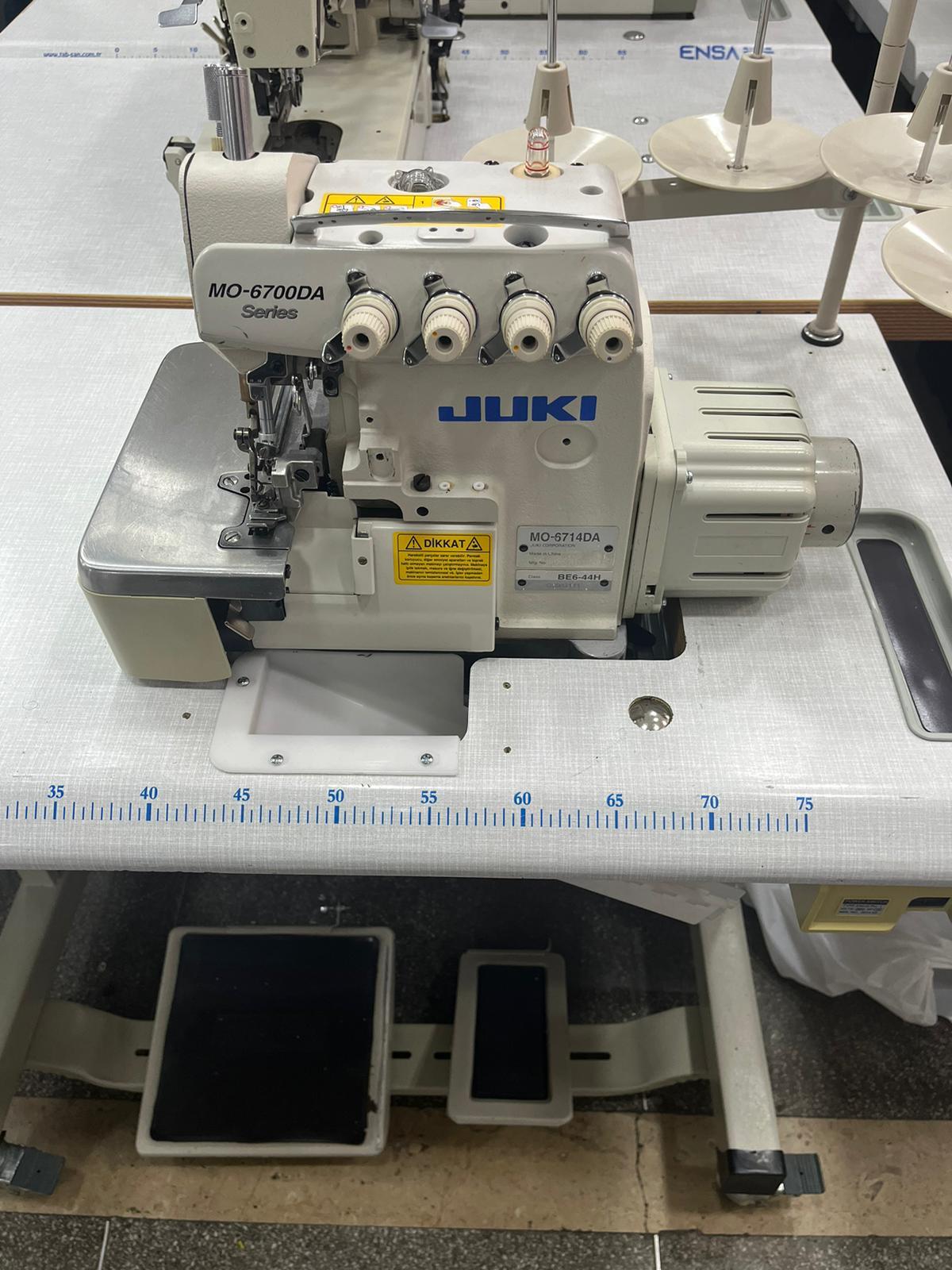 Juki 6714 4 İplik Kafadan Motor Overlok Makinası