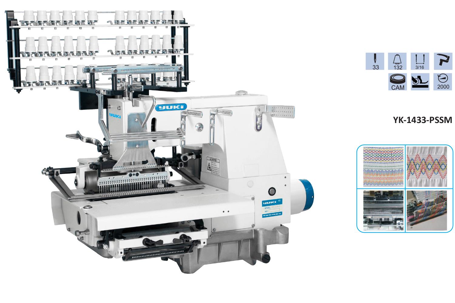 Yuki 25 İğne Zincir Dikiş Makinesi Gipe Lastik (6.4mm)