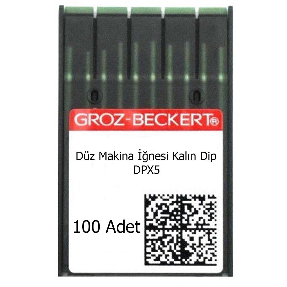 Düz Makina İğnesi Kalın Dip (DPX5 - 100 Adet)