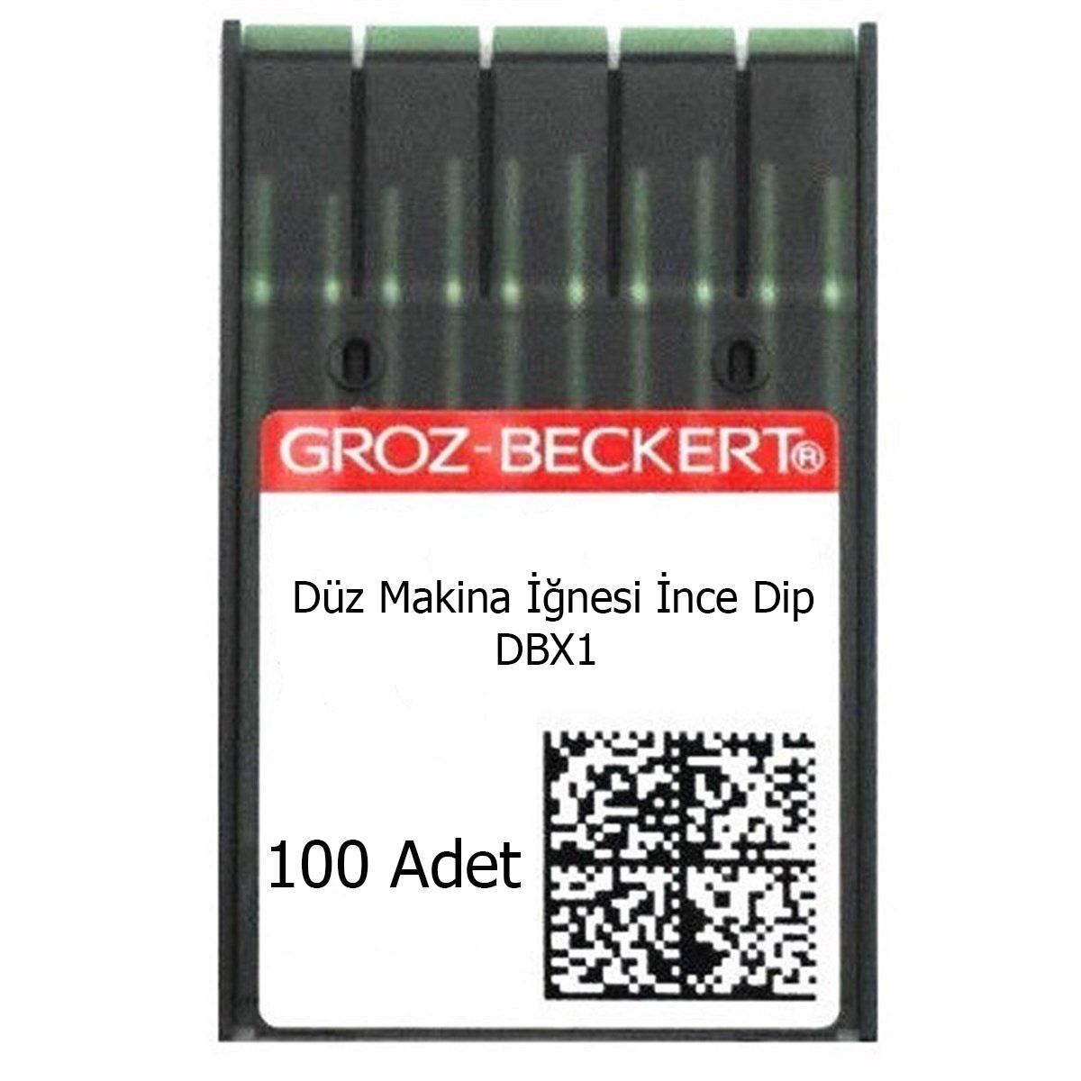 Düz Makine İğnesi İnce Dip (DBX1 100 Adet )