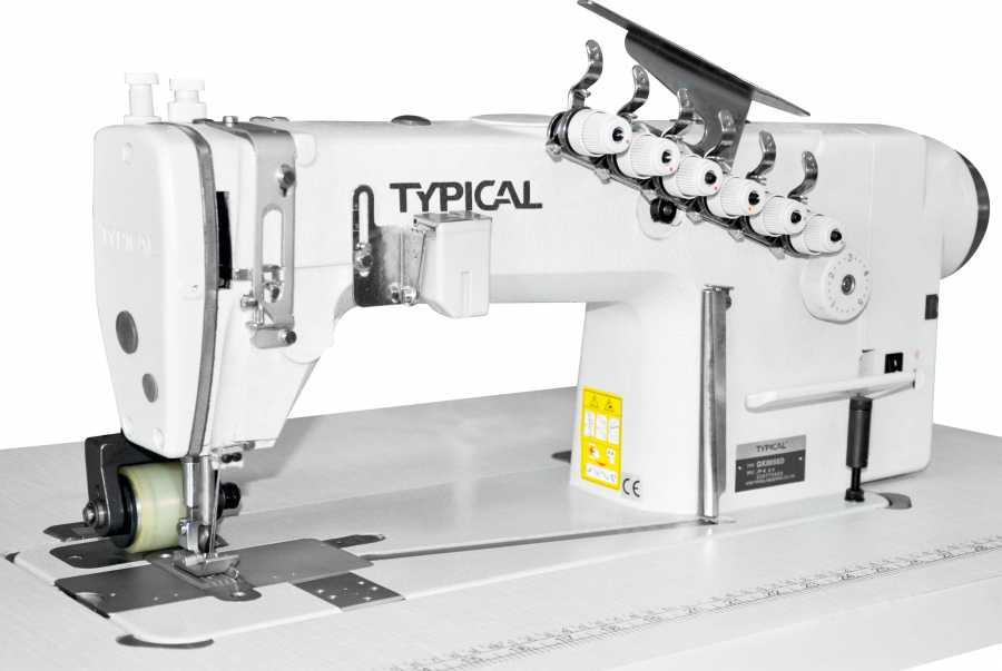 Direct Drive 3 İğne Merdaneli Zincir Dikiş Makinesi 6.4 mm