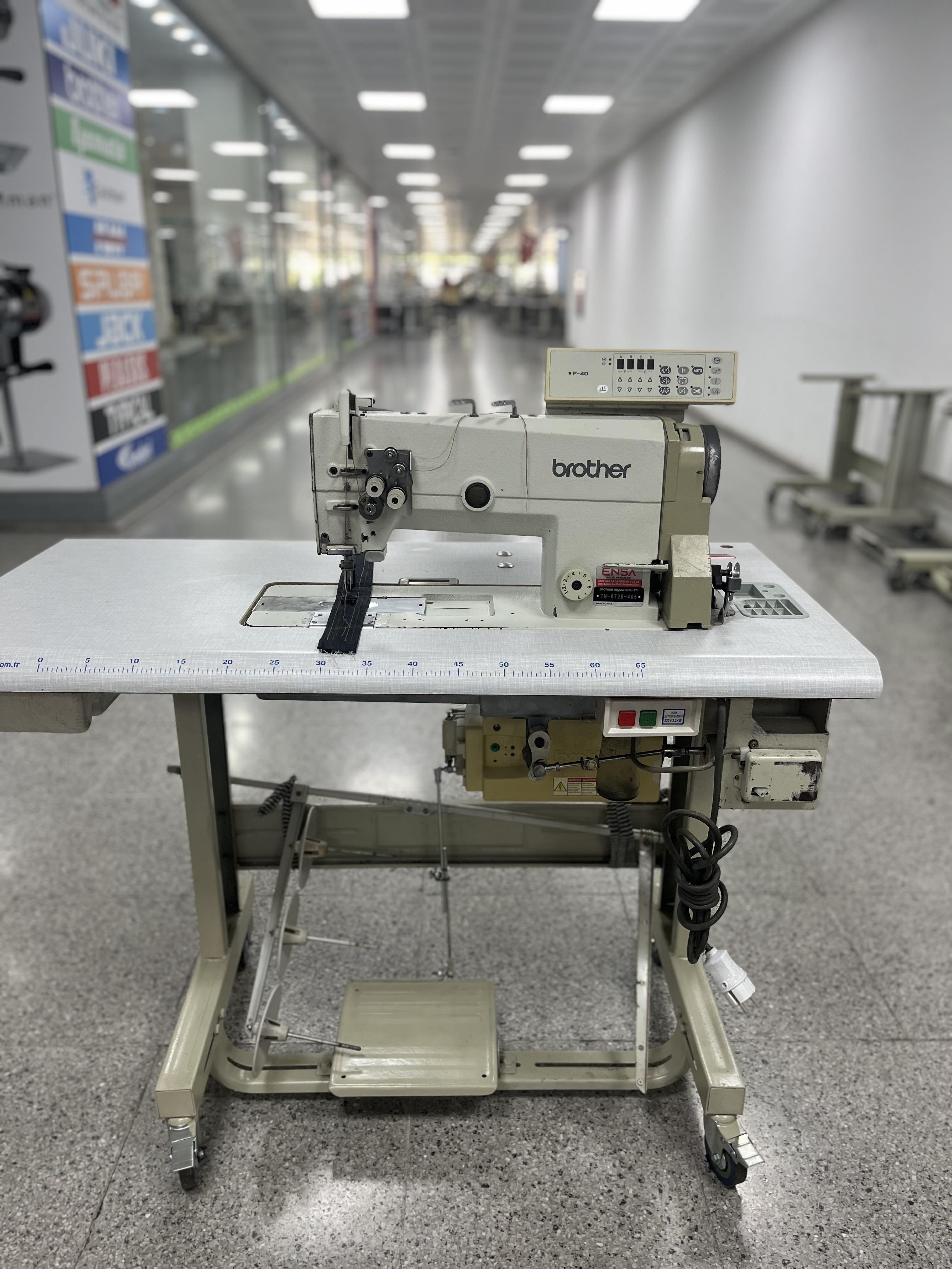 Brother 872-405 Elektronik İptalsiz Büyük Mekik Çift İğne
