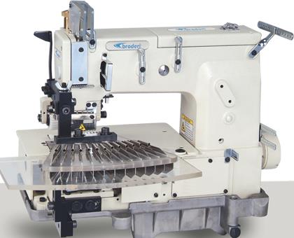 12 İğne Nervür Dikiş Makinası 1/4 - 3/16