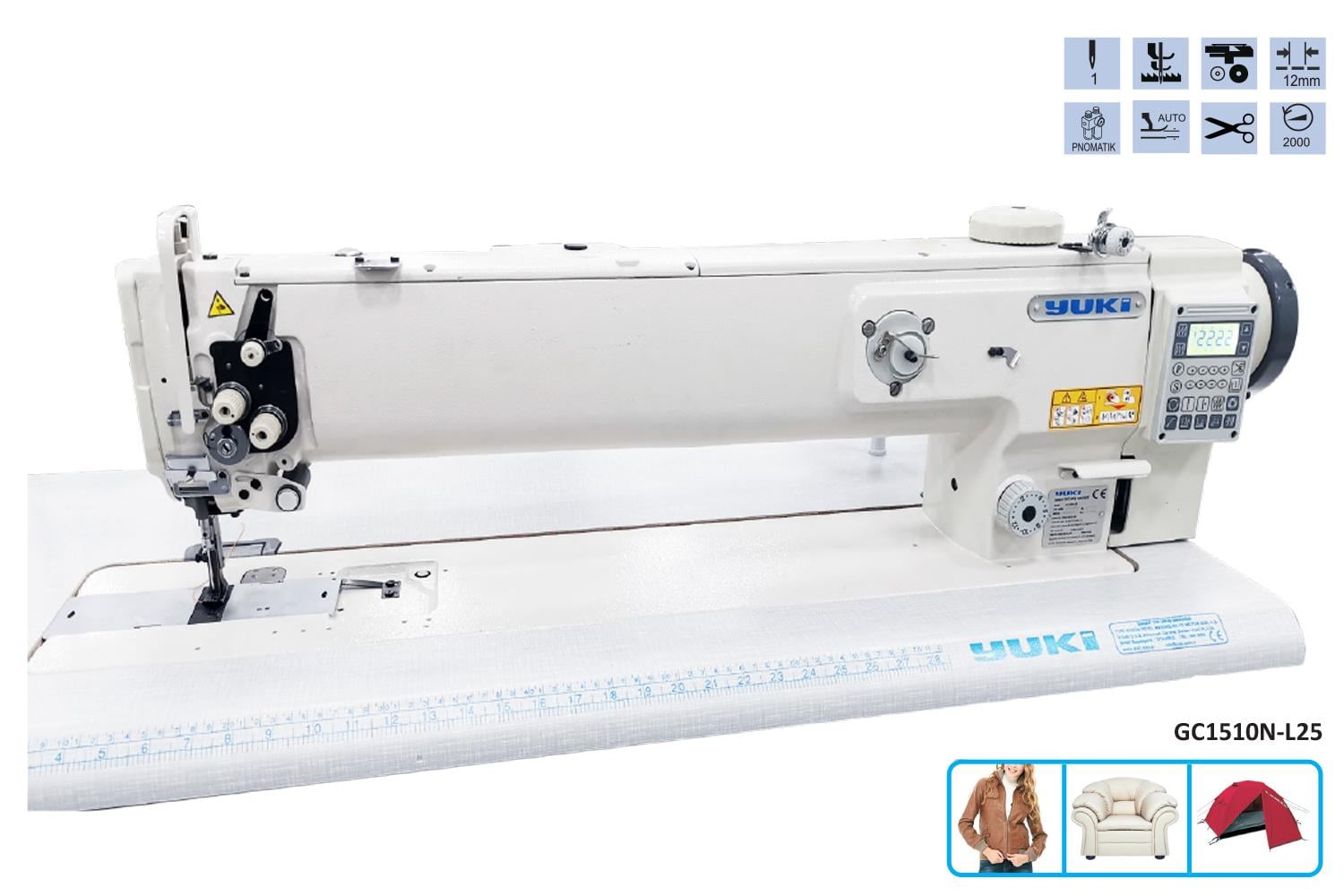 Yuki Çift Papuç Tek İğne Makine (65cm)