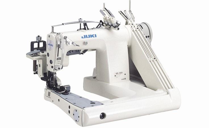 JUKI MS-1261F-VO45S Üç İğne, Kollu, Kot Zincir Dikiş Makinası Merdaneli