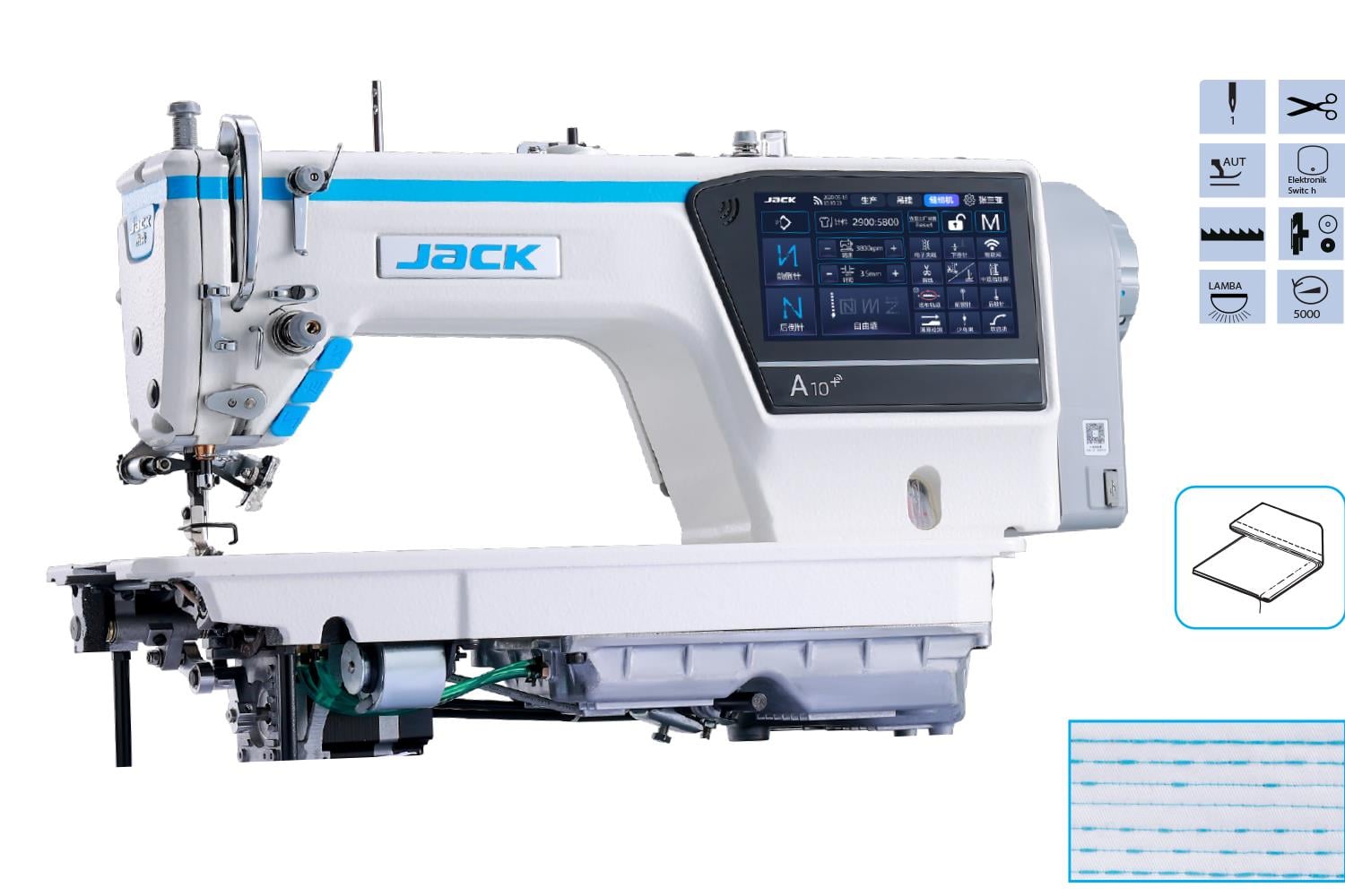 Jack A10+ Düz Makine Kısa İplik Kesicili