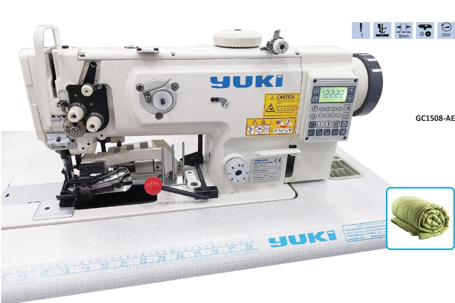 Yuki Çift Pabuç Yorgan Kenarı Biye Makine