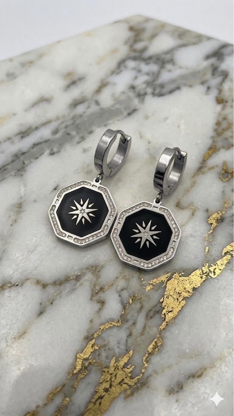 Çelik Küpe (Gümüş) Kp655