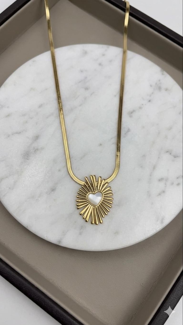  Çelik Kolye 45cm (Gold) 010833