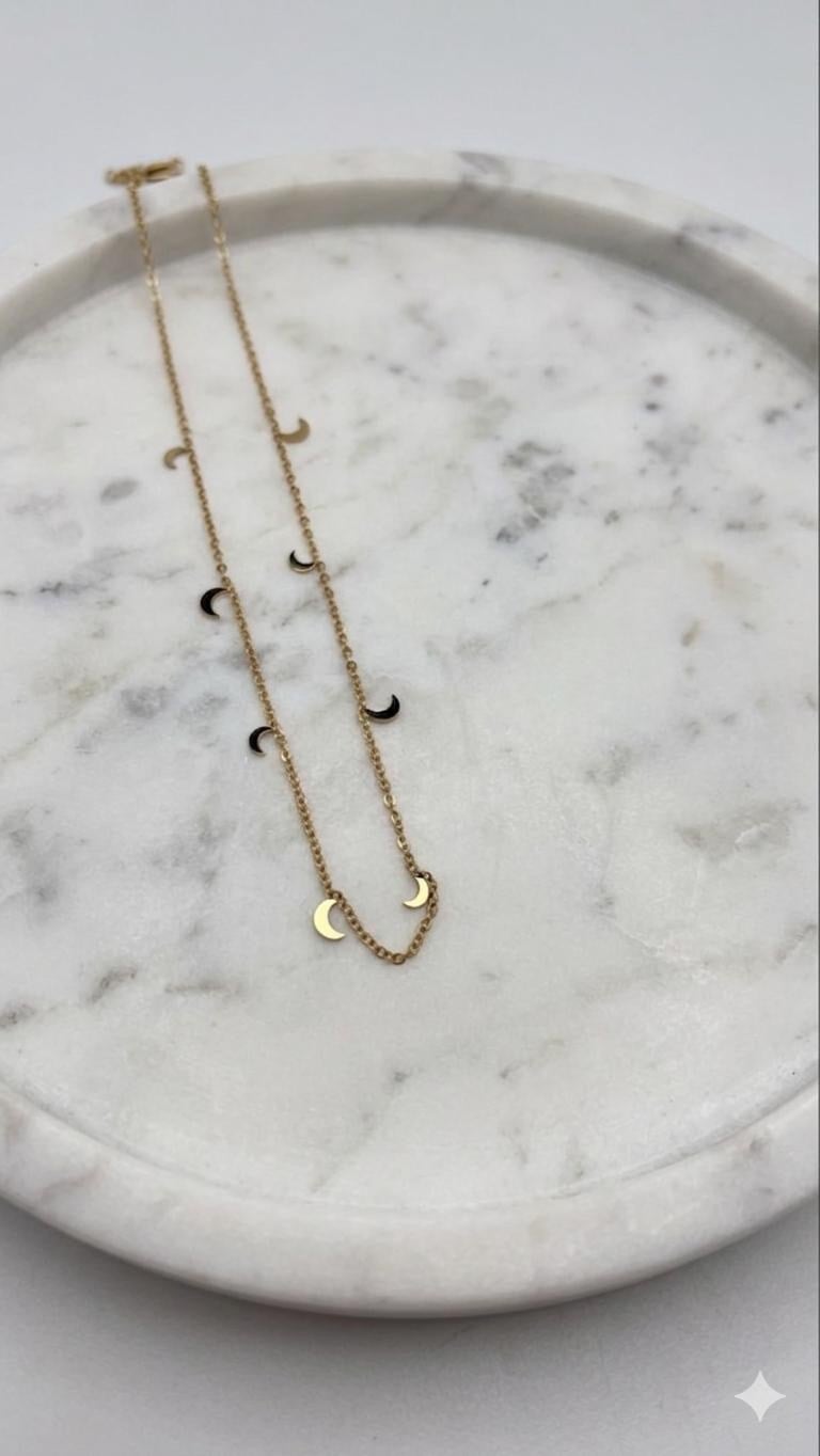 Çelik Kolye 45cm (Gold) 010841